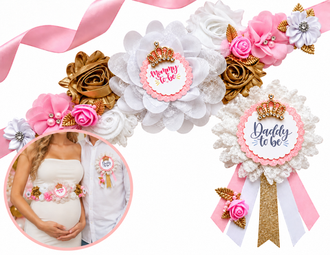 Princess Baby Shower Mommy to be Sash