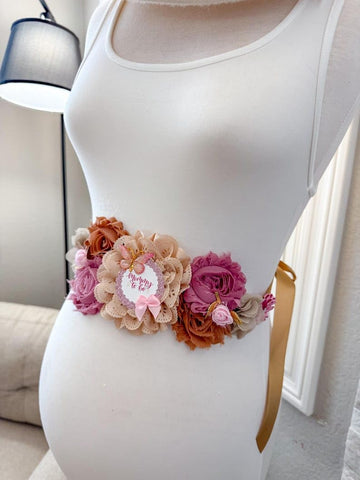 Boho Pink Baby Shower Mom to be Sash