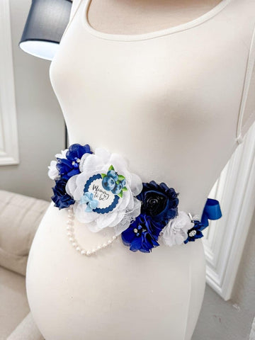 Blueberry Berry Sweet Baby Shower Mom to be Sash