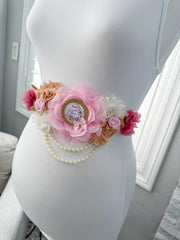 A Baby In Bloom Baby Shower Mommy to be Sash