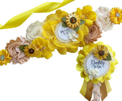 Sunflower Baby Shower Mommy to be Maternity Sash