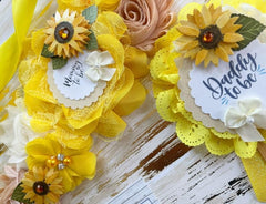 Sunflower Baby Shower Mommy to be Maternity Sash