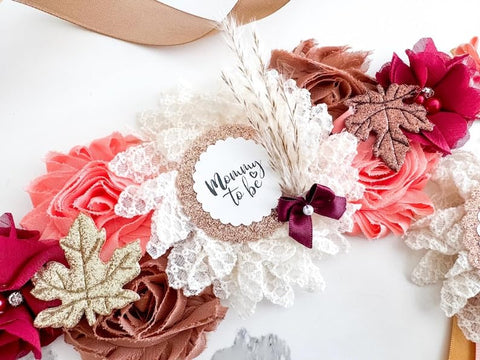 Fall Theme Baby Shower Mom to be Sash