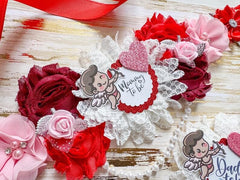 Cupid Little Sweetheart Baby Shower Mommy to be Sash