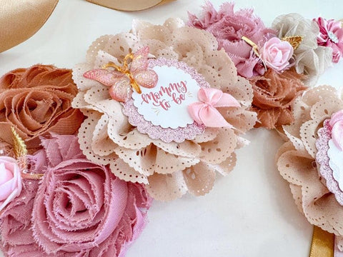 Boho Pink Baby Shower Mom to be Sash