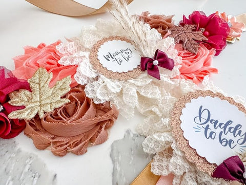 Fall Theme Baby Shower Mom to be Sash