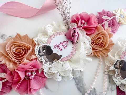 Lady Tramp Baby Shower Mom to be Sash