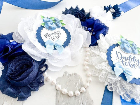 Blueberry Berry Sweet Baby Shower Mom to be Sash