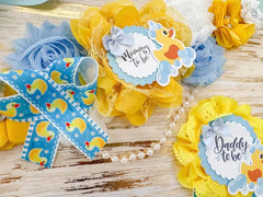 Rubber Ducky Gender Reveal Baby Shower Mommy to be Sash