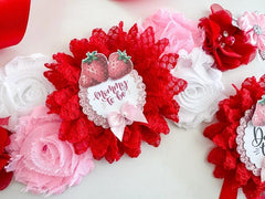 Strawberry Baby Shower Mom to be Sash