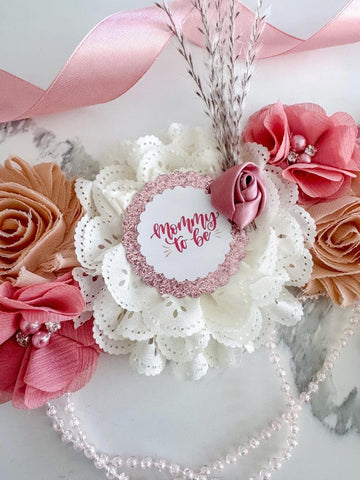 Mommy and Daddy to Be Baby Shower Mom to be Sash