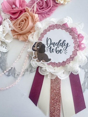 Lady Tramp Baby Shower Mom to be Sash