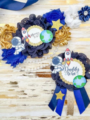 Outer Space Astronaut Baby Shower Mommy to be Sash