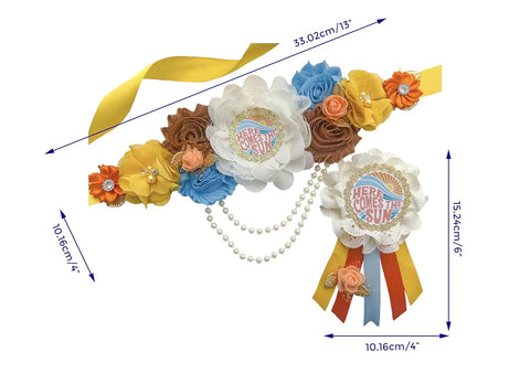 Here Comes The Sun Baby Shower Mommy to be Sash