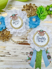 Blue Yoda Baby Shower Mommy to be Sash