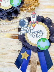 Outer Space Astronaut Baby Shower Mommy to be Sash