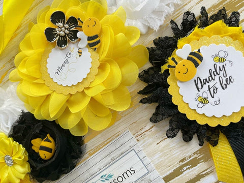 What will it Bee Baby Shower Mommy to be Maternity Sash