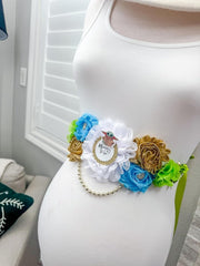 Blue Yoda Baby Shower Mommy to be Sash