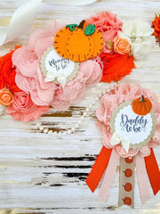 Orange Pumpkin Baby Shower Mommy to be Sash