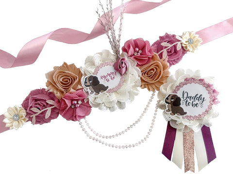 Lady Tramp Baby Shower Mom to be Sash