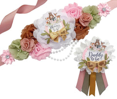 Pink Woodland Baby Shower Mommy to be Sash