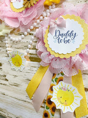 Sunshine Sun Baby Shower Mommy to be Maternity Sash