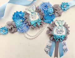 Blue Elephant Baby Shower Mommy to be Sash