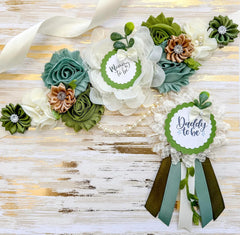 Greenery Baby Shower Mommy to be Sash