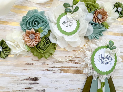 Greenery Baby Shower Mommy to be Sash