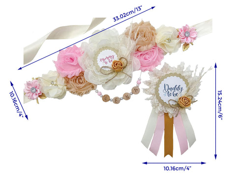 Boho Blush Pink Baby Shower Mommy to be Sash