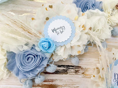 Boho Blue Panda Baby Shower Mommy to be Sash