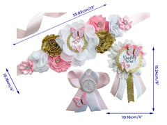 Butterfly Mommy to be Baby Shower Maternity Sash