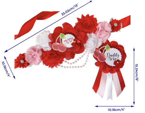 Cherry Baby Shower Mommy to be Sash