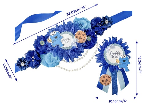 Cookie Monster Mommy to be Baby Shower Maternity Sash