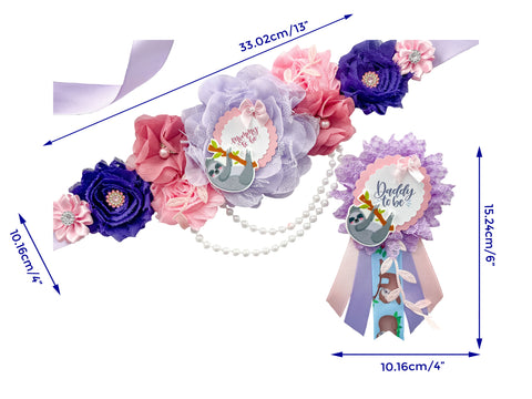 Cute Sloth Mommy to be Baby Shower Maternity Sash