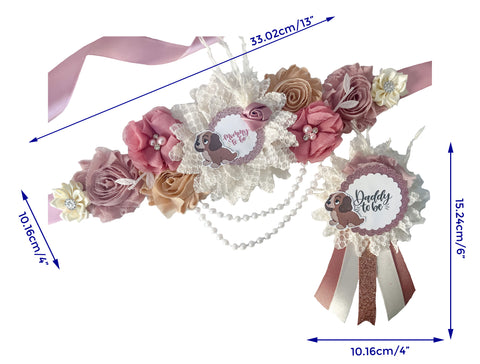 Disney Lady and the Tramp Dog Movie Themed Baby Shower Maternity Sash