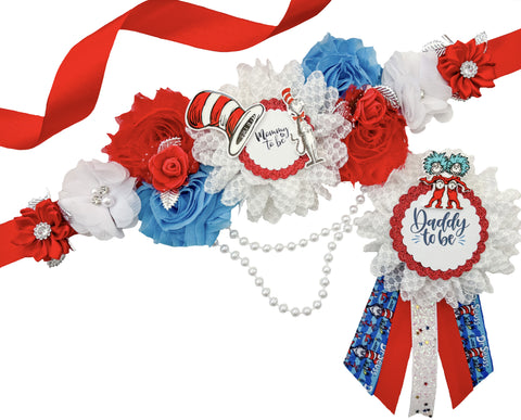 Dr Seuss Mommy to be Baby Shower Maternity Sash