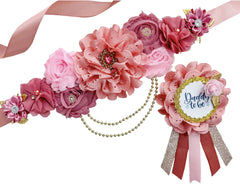 Dusty Pink Baby Shower Mommy to be Sash