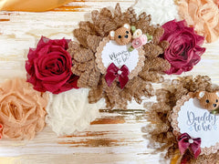 Fall Teddy Bear Baby Shower Mommy to be Sash