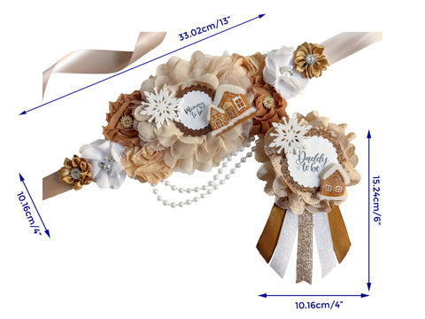 Ginger Bread Mommy to be Baby Shower Maternity Sash