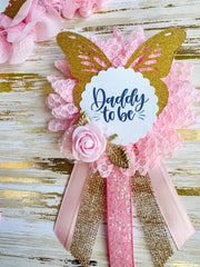 Gold And Pink Baby Shower Mommy to be Sash