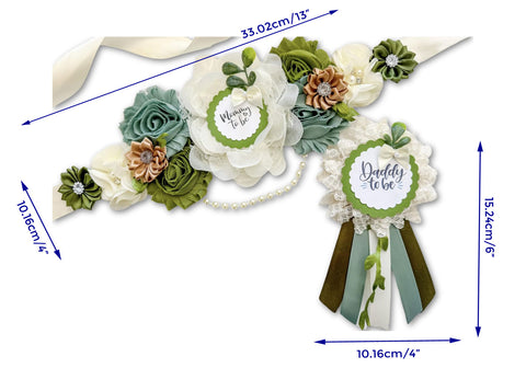Greenery Baby Shower Mommy to be Sash
