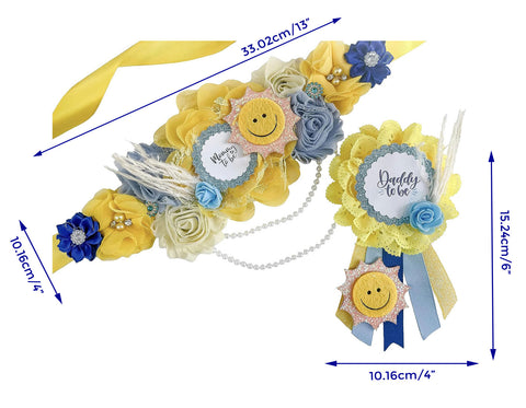 Here Comes The Sun Mommy to be Baby Shower Maternity Sash