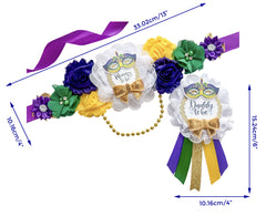 Mardi Gras Baby Shower Mommy to be Sash