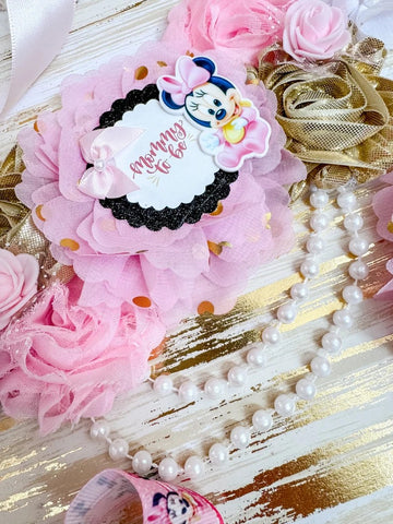 Minnie Mouse Baby Shower Mommy to be Sash