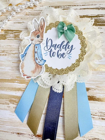 Petter Rabbit Baby Shower Mommy to be Sash