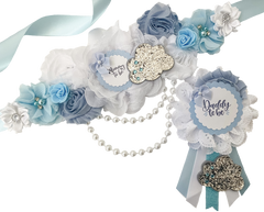 Cloud Baby Shower Mommy to be Maternity Sash