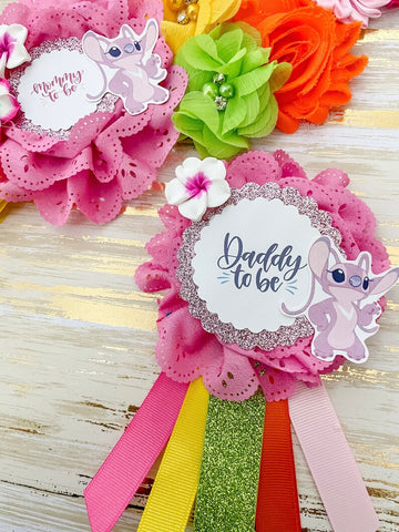 Pink Angel Baby Shower Mommy to be Sash