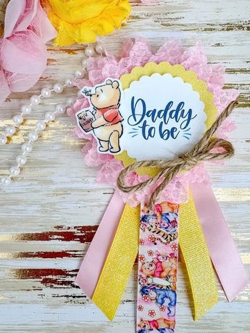 Classic Winnie The Pooh Baby Shower Mommy to be Sash