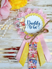 Classic Winnie The Pooh Baby Shower Mommy to be Sash